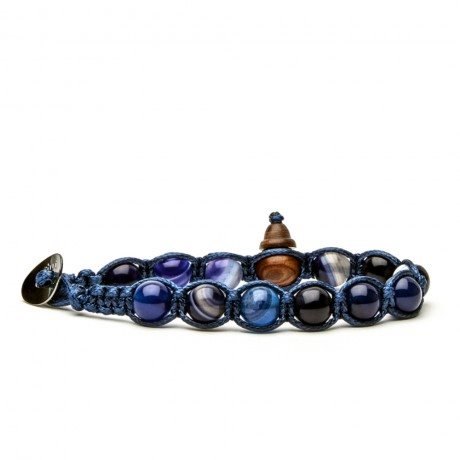 Bracelet Tamashii Tibet in Agate Pietre dure BLUES900-216 - BLUES900-216